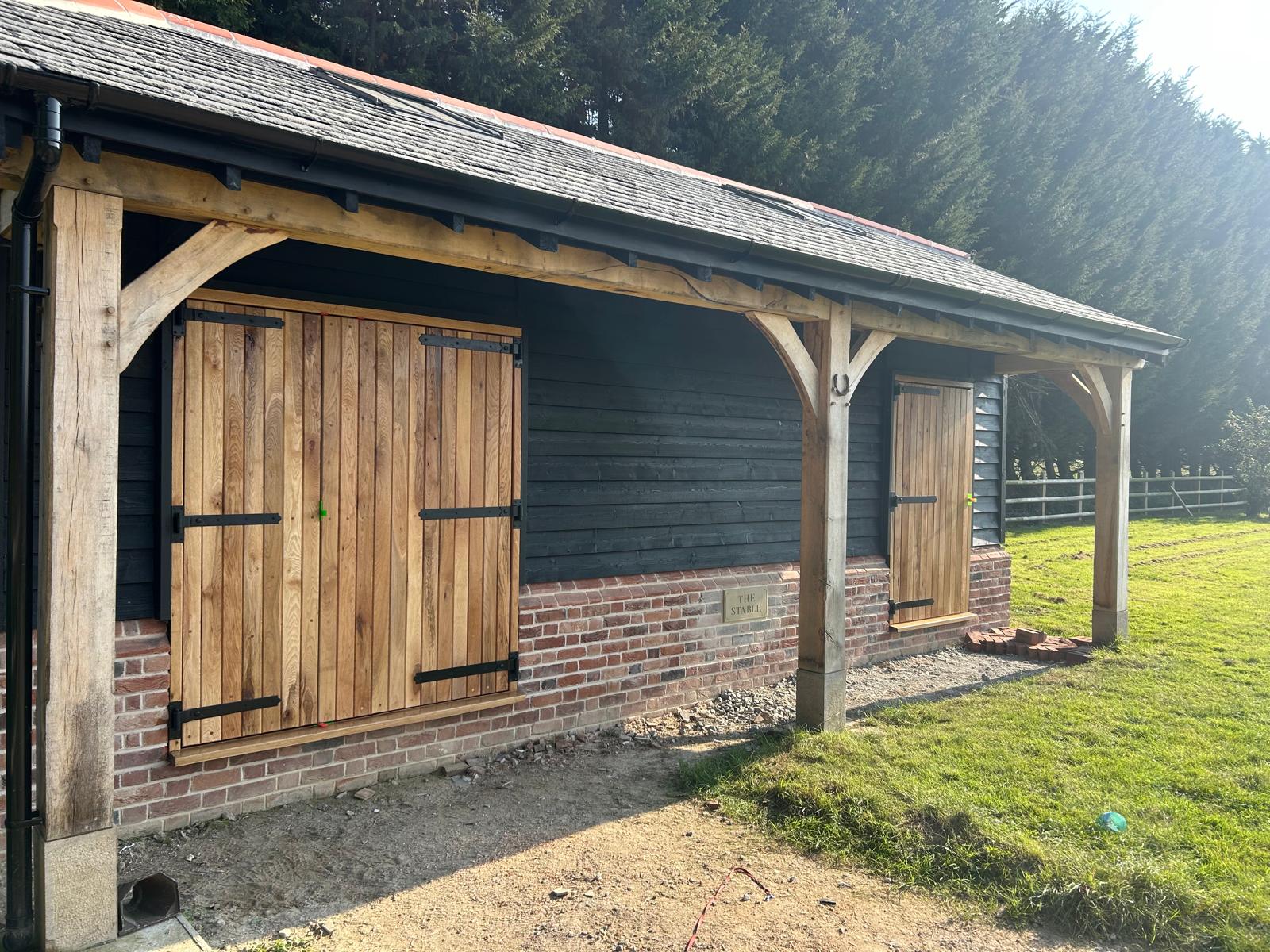 Oak framed building