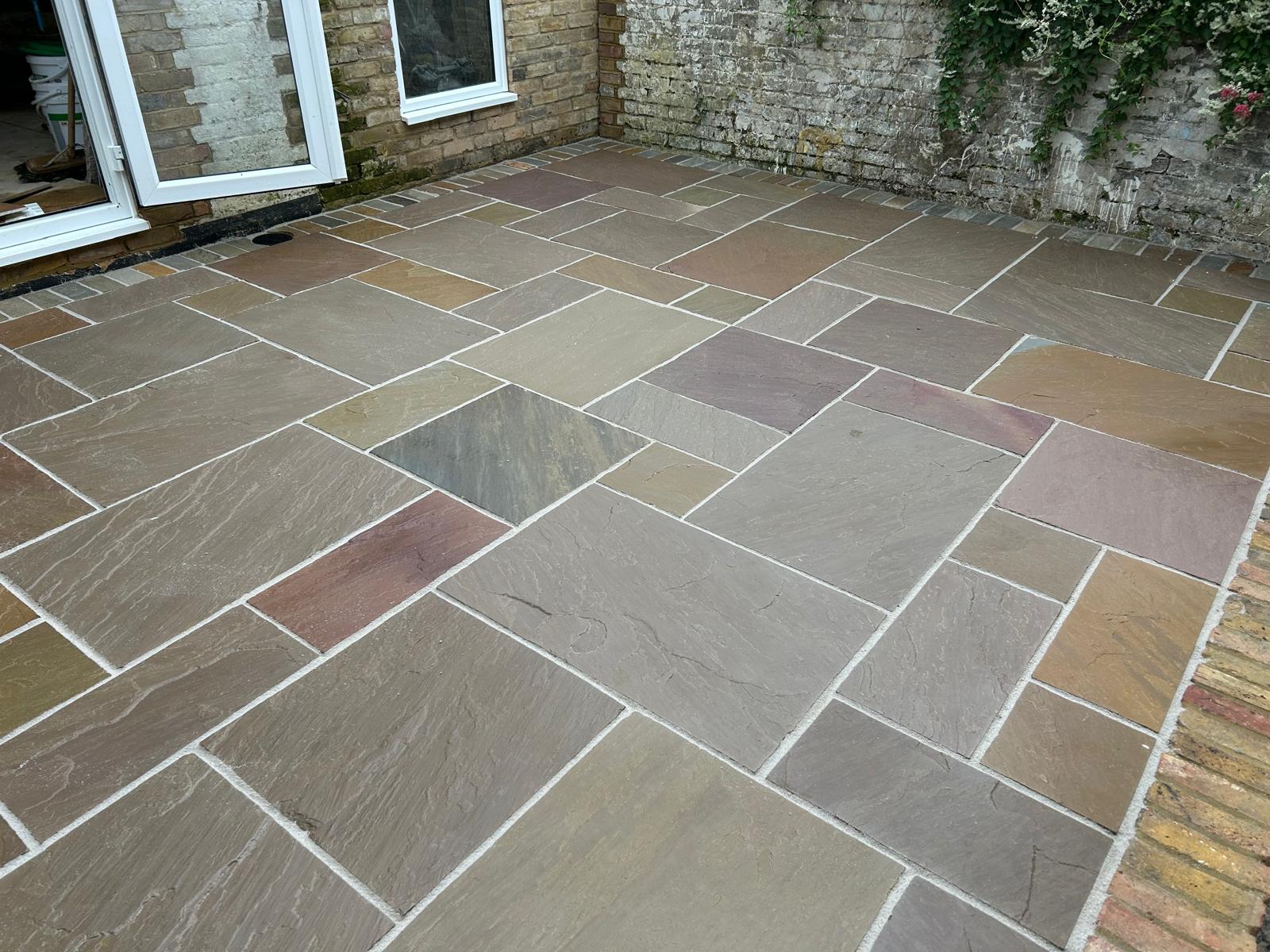 Patio and landscaping